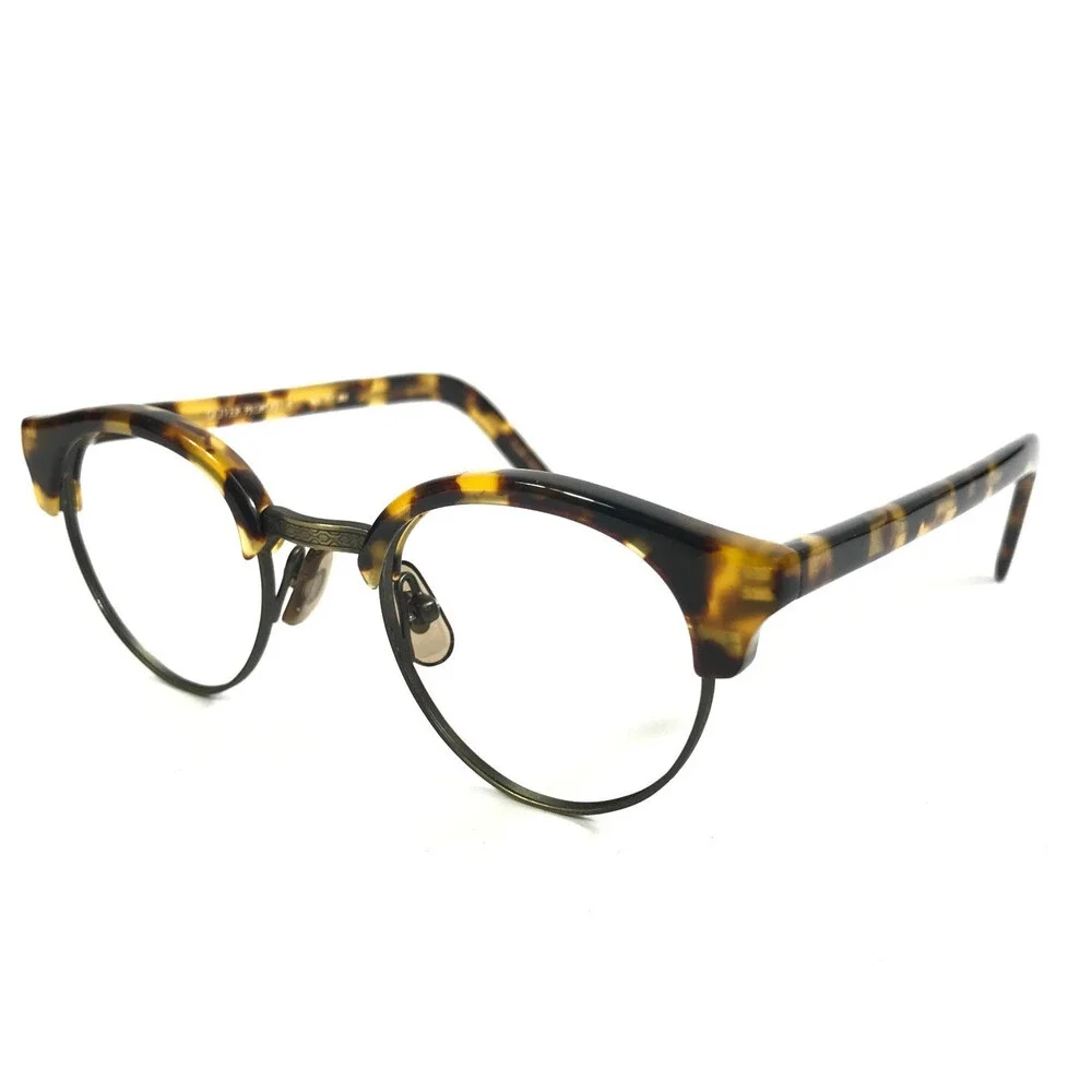 Vintage Oliver Peoples Eyeglasses Frames MP-15 DTB/AG Dk Tort Ant Gold 42-20-135